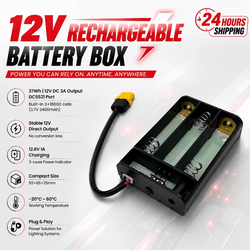 Headlamp Waterproof Rechargeable - Phare LED 12V Baja Light Rechargeable
