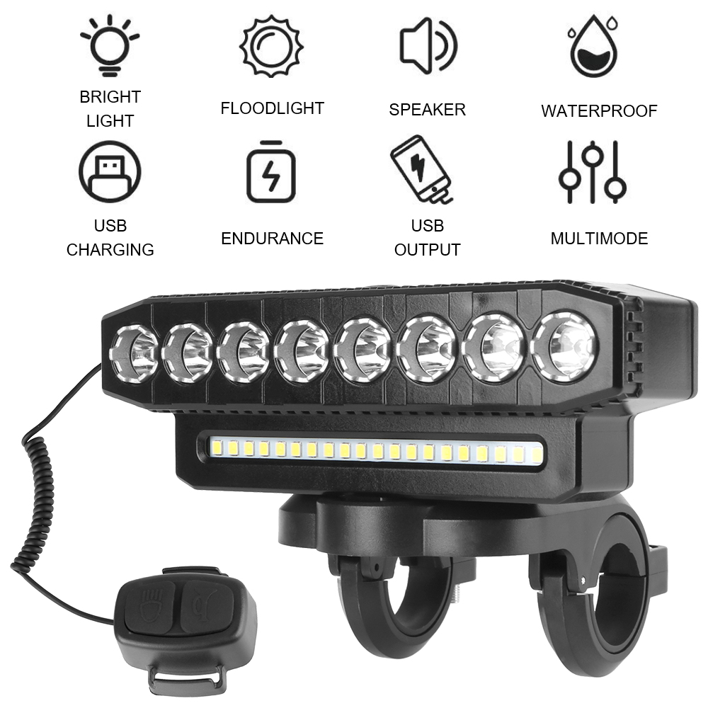 Headlamp Waterproof Rechargeable - Projecteurs de moto étanches, phare LED
