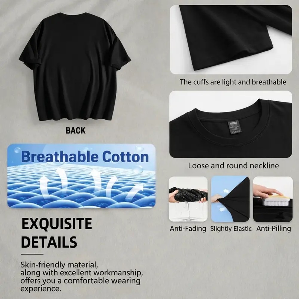T-shirt noir à imprimé lettres - Outdoor Adventure Outfit avis et prix