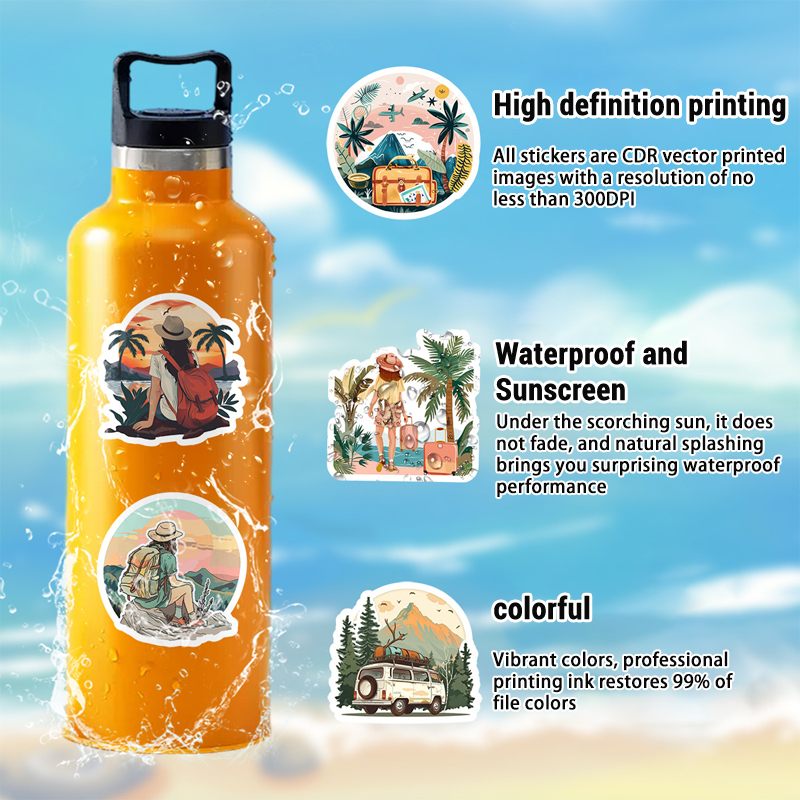 Lot de 50 autocollants de voya - Outdoor Adventure World avis et prix